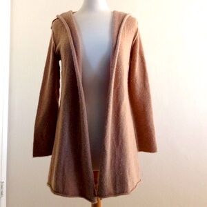 Camel colored long sleeve sweater cardigan. XS.